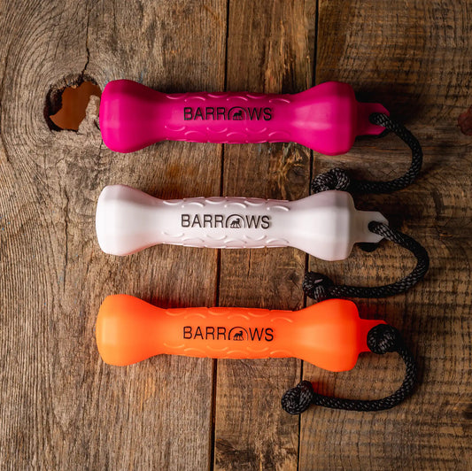Multi-color Pack of White, Orange and Pink Dog Training Bumper - The Smart Choice for Serious Trainers