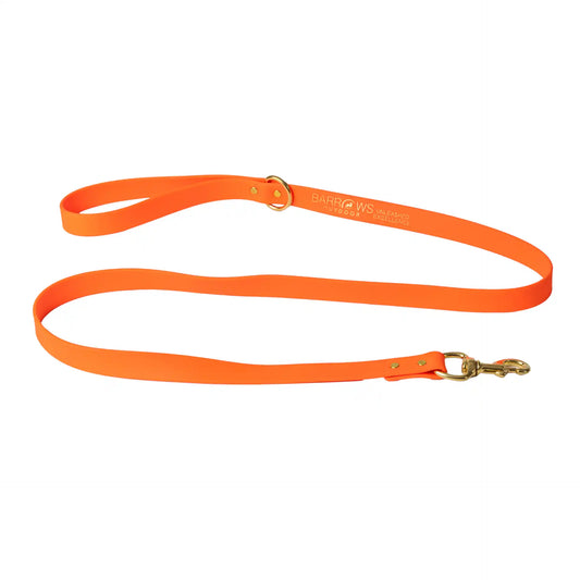 Orange Barrows Biothane Leash