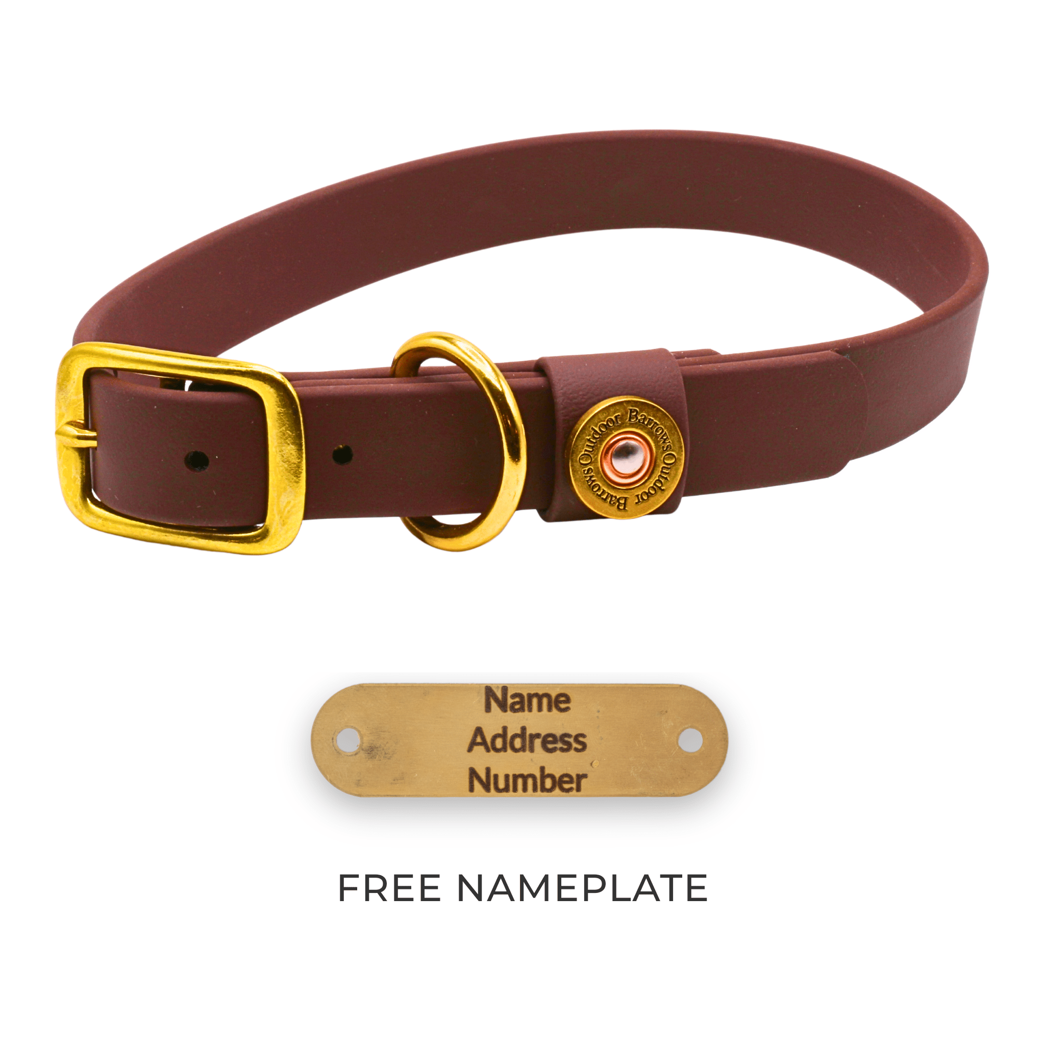 Barrows Dog Collar - Brown - Barrows Outdoor