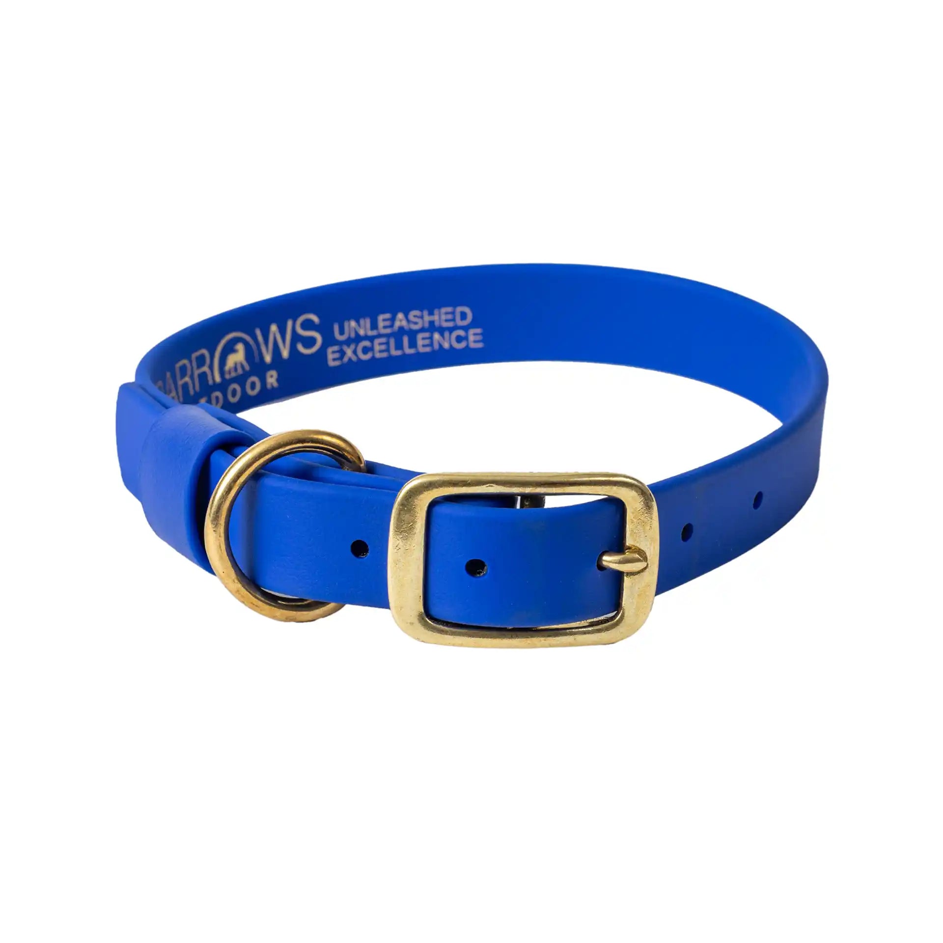 Blue Barrows Biothane Traditional Collar - Barrows Outdoor