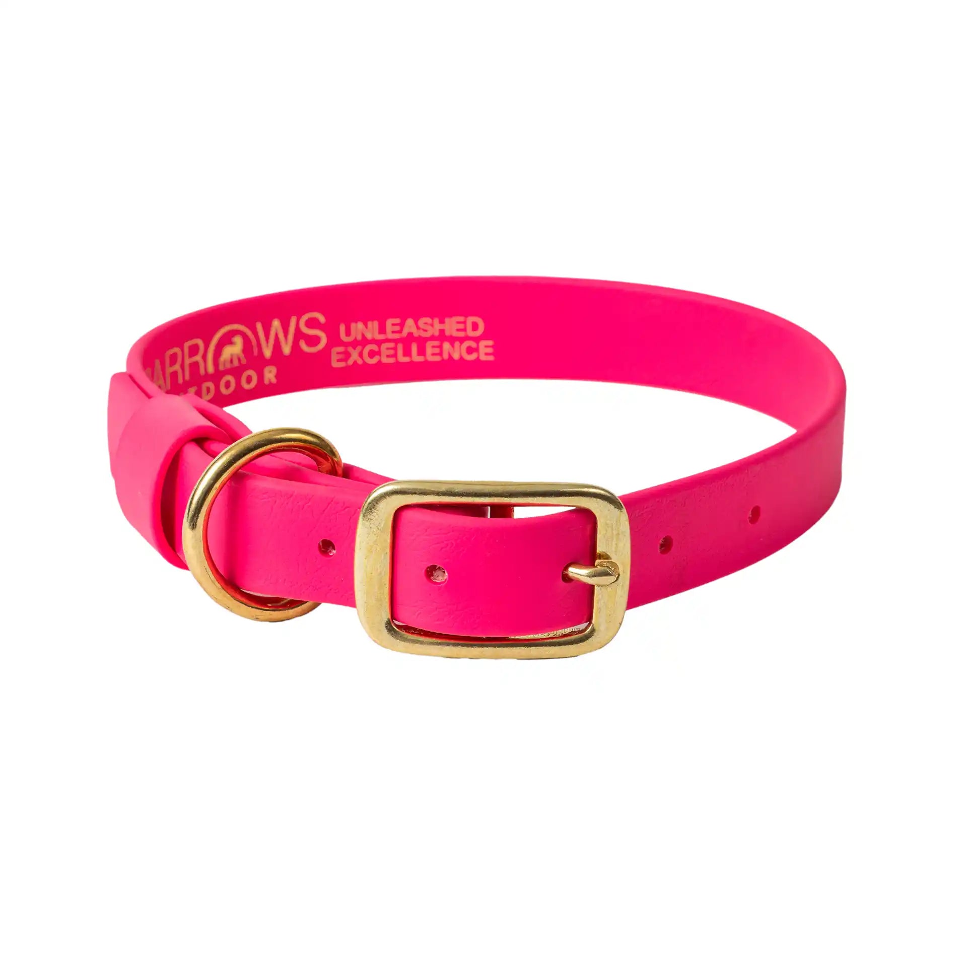 Pink Barrows Biothane Traditional Collar - Barrows Outdoor